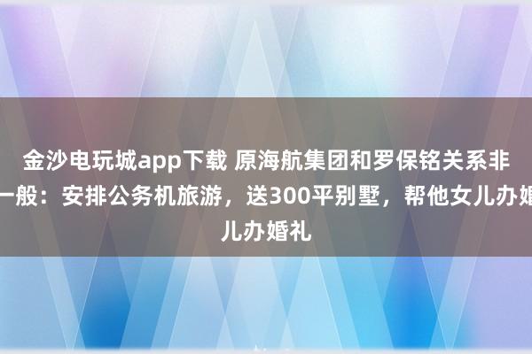 金沙電玩城app下載 原海航集團(tuán)和羅保銘關(guān)系非同一般：安排公務(wù)機(jī)旅游，送300平別墅，幫他女兒辦婚禮