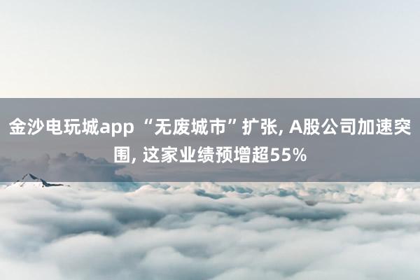 金沙電玩城app “無廢城市”擴張, A股公司加速突圍, 這家業績預增超55%