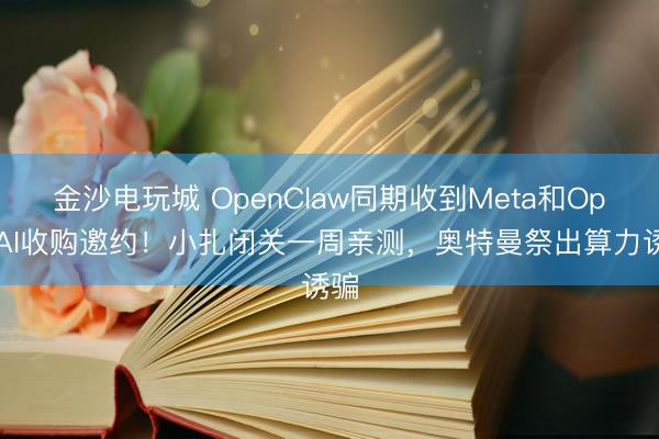 金沙電玩城 OpenClaw同期收到Meta和OpenAI收購邀約！小扎閉關一周親測，奧特曼祭出算力誘騙